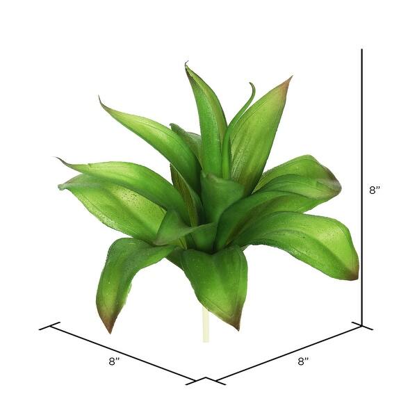 Vickerman 8" Artificial Green Faux Agave Stem, Set of 3 Bed Bath